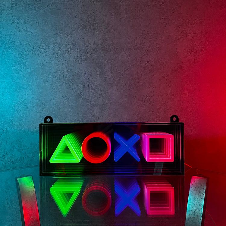 Playstation Icons Infinity Mirror