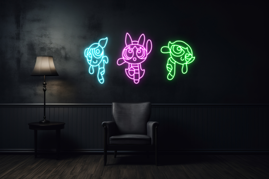 Powerpuff Girls LED Neon Sign