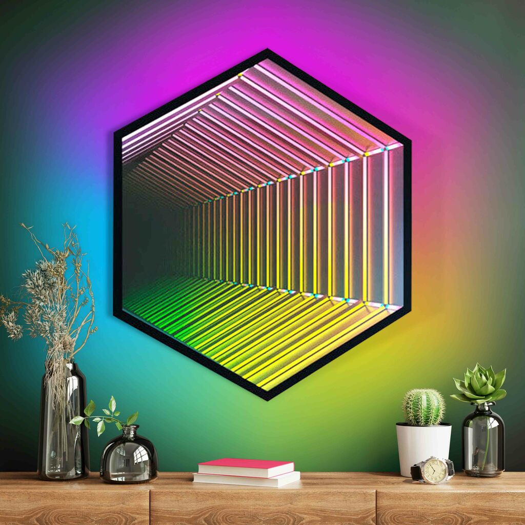 Hexagon Infinity Mirror